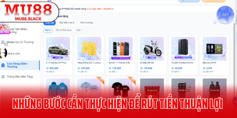 Những bước cần thực hiện để rút tiền thuận lợi